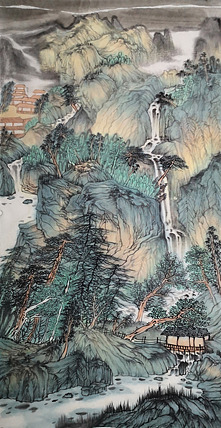 青年艺术家  刘伶伶 四尺精品山水