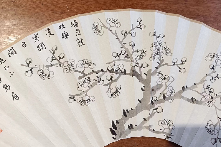 耿学知 精美折扇扇面