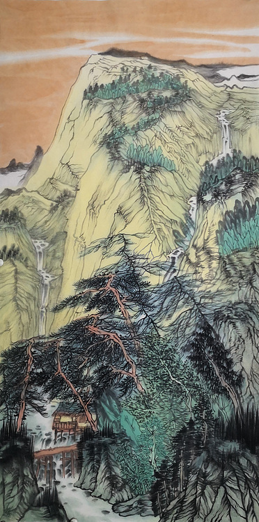 青年艺术家  刘伶伶 四尺精品山水