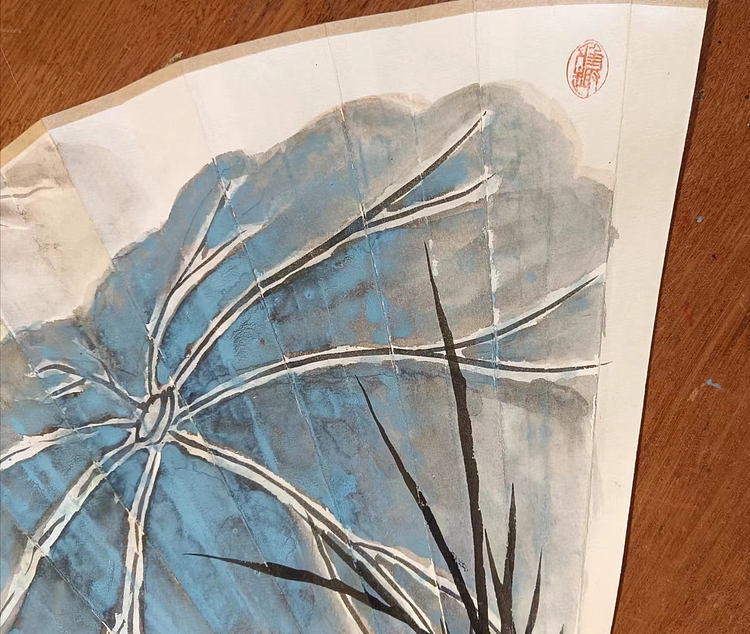 耿学知 精美折扇扇面