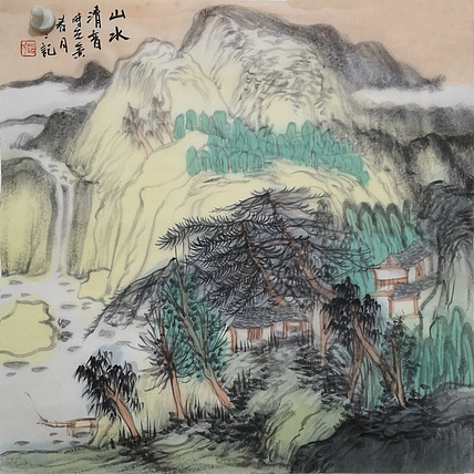 青年画家  刘伶伶  小幅精品山水