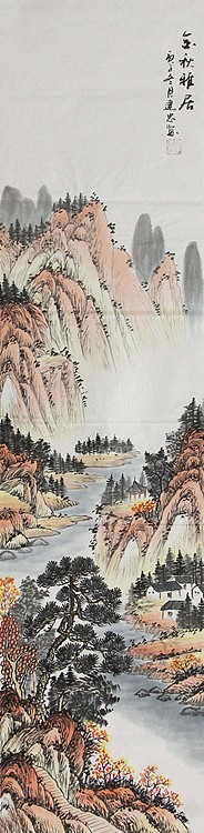 当代山水画家 李建忠 山水国画