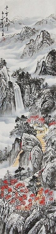 当代山水画家 李建忠 山水国画