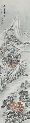 当代山水画家 李建忠 山水国画