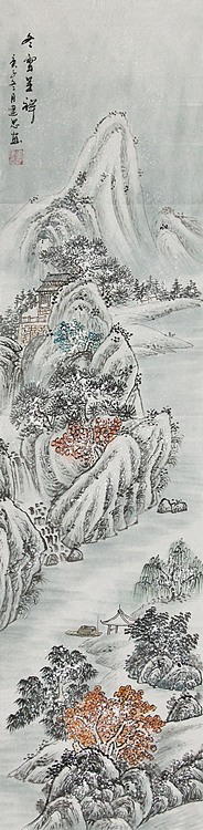 当代山水画家 李建忠 山水国画
