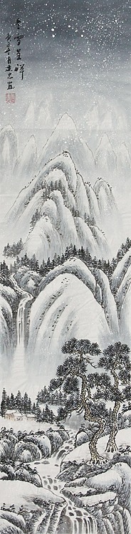 当代山水画家 李建忠 山水国画