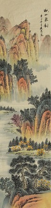 当代山水画家 李建忠 山水国画