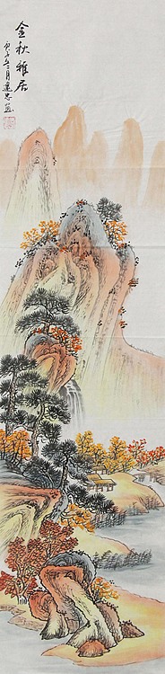 当代山水画家 李建忠 山水国画
