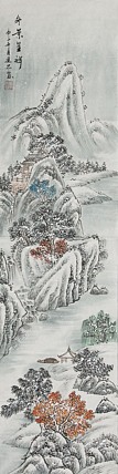 当代山水画家 李建忠 山水国画