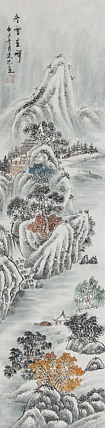 当代山水画家 李建忠 山水国画