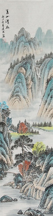 当代山水画家 李建忠 山水国画