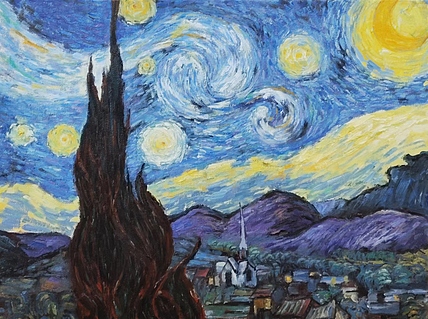 胡冰 梵高《星空》