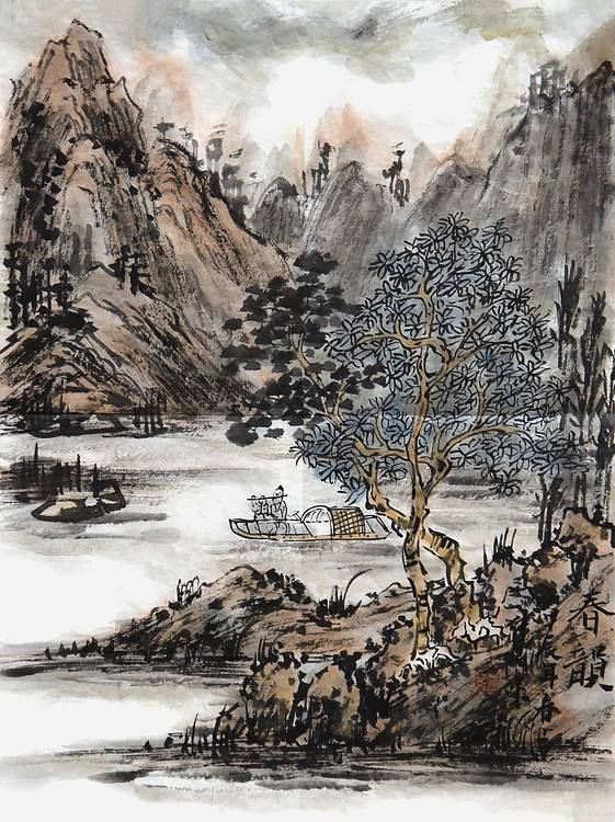 浙江美协会员·盐城书画院副院长 王仲良《春韵》