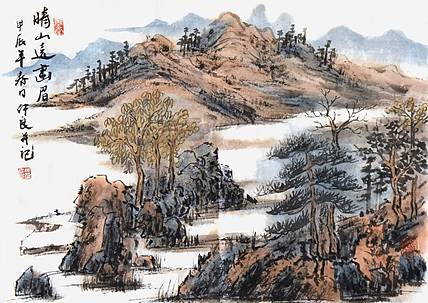 浙江美协会员·盐城书画院副院长 王仲良《晴山远画眉》