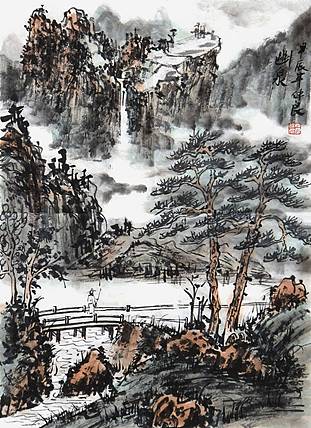 浙江美协会员·盐城书画院副院长 王仲良《幽泉》