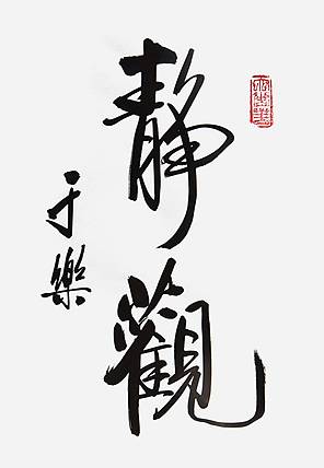 北京书法家协会会员 于乐《静观》书法 29 20