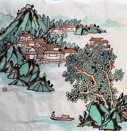 李梦娈 山水2