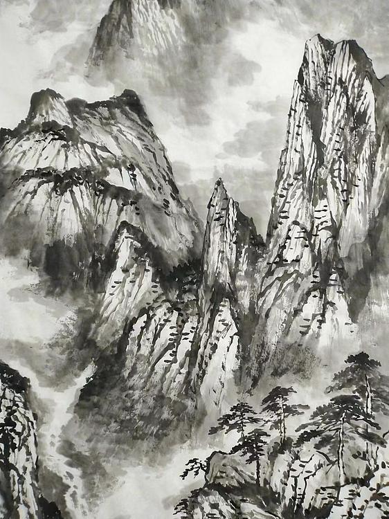 职业书画家 于恩沛 峰高来天半