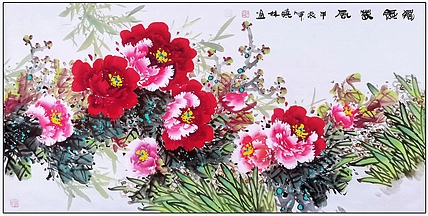 高晓林 （4658）国家一级美术师，江苏省美协会员春《独领春风》