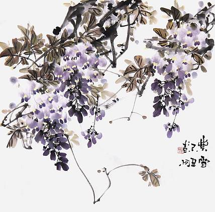 中国美术家协会会员 彭柯《紫雪》花鸟 68 69
