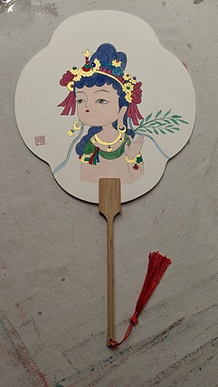 永遇乐 工笔 团扇