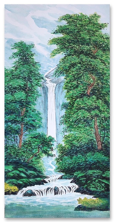 云海松涛 青绿山水四条幅