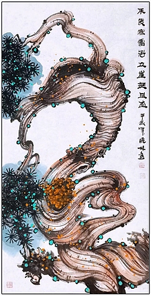 高晓林 （4670）国家一级美术师，江苏省美协会员《不畏寒霜》