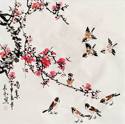 中国国画家协会理事 著名艺术家 谢长虹 精品国画作品