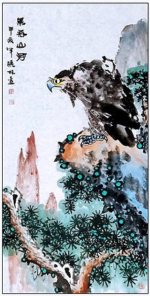高晓林 （4695）国家一级美术师，江苏省美协会员《气吞山河》