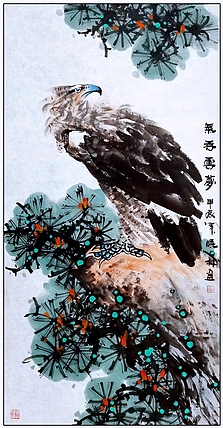 高晓林 （4694）国家一级美术师，江苏省美协会员《气吞云梦》