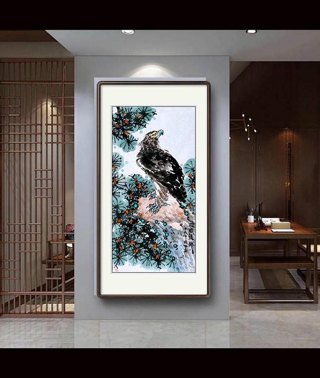 高晓林 （4693）国家一级美术师，江苏省美协会员《高瞻远瞩》