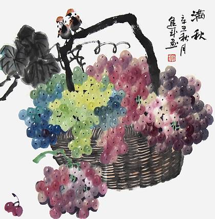 宁夏美协副主席·中美协、中书协会员 雍进成《满秋》