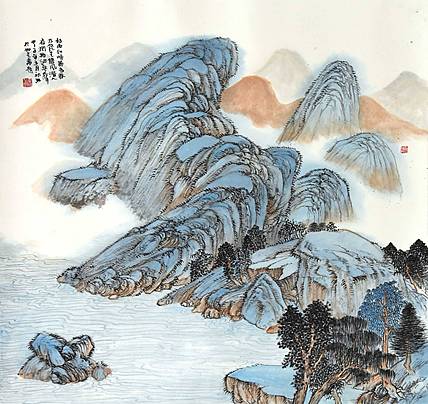 职业画家 曾江《好雨知时节》山水 68 67