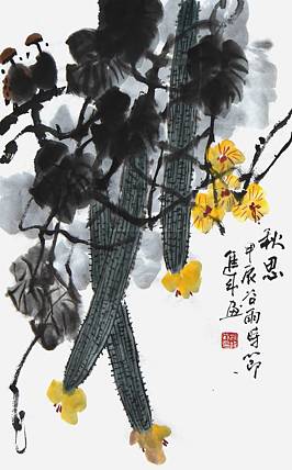 宁夏美协副主席·中美协、中书协会员 雍进成《秋思》