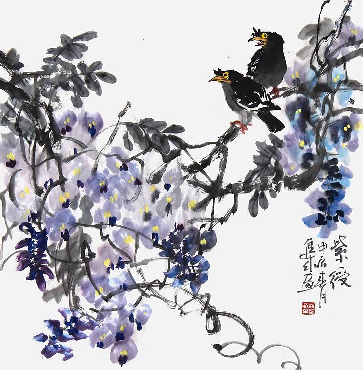 宁夏美协副主席·中美协、中书协会员 雍进成《紫绶》