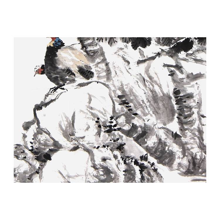 中美协会员工笔画协会会员 阎彦《枇杷累累》花鸟 137 69