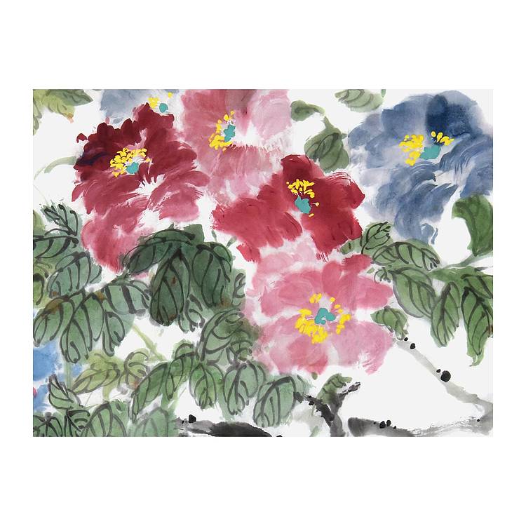 工笔画协会会员 阎彦《华宝春风图》花鸟 104 59