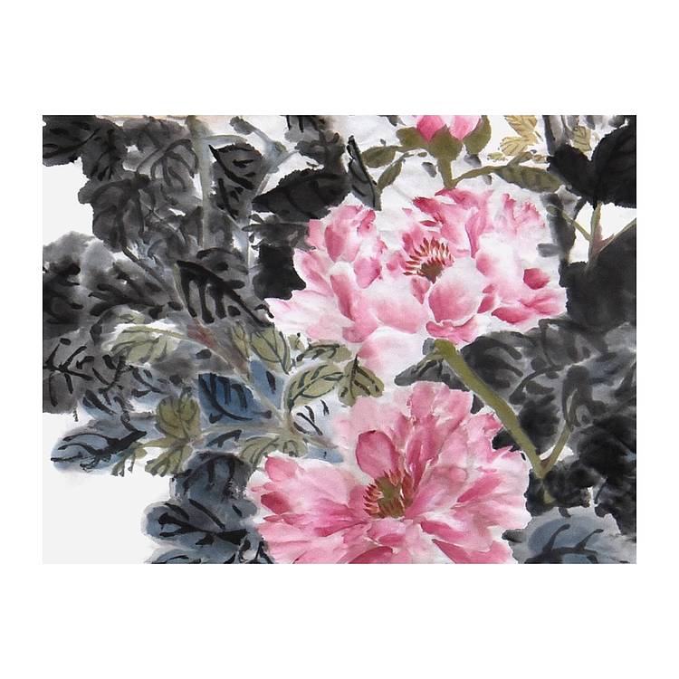 中美协会员工笔画协会会员 阎彦《花开富贵》花鸟 137 35
