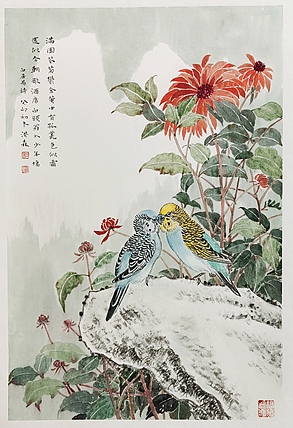 中国美术家协会会员 洪森 精品花鸟