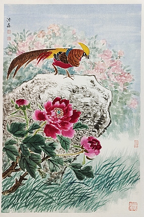 中国美术家协会会员 洪森 精品花鸟