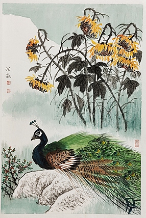 中国美术家协会会员 洪森 精品花鸟