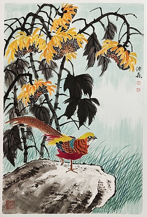 中国美术家协会会员 洪森 精品花鸟