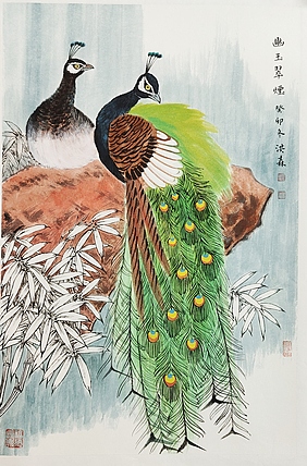 中国美术家协会会员 洪森 精品花鸟