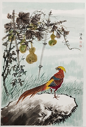 中国美术家协会会员 洪森 精品花鸟