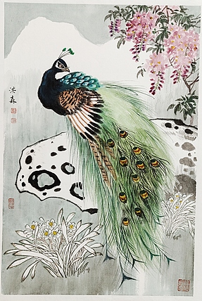 中国美术家协会会员 洪森 精品花鸟
