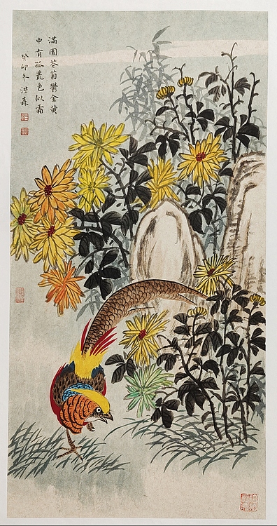 中国美术家协会会员 洪森 精品花鸟