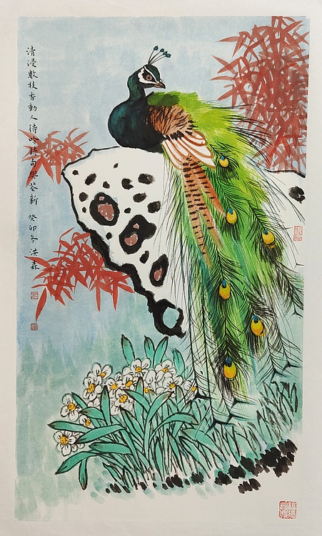 中国美术家协会会员 洪森 精品花鸟
