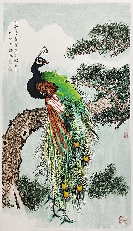 中国美术家协会会员 洪森 精品花鸟