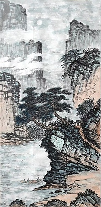 云海松涛 袁松年山水画之四