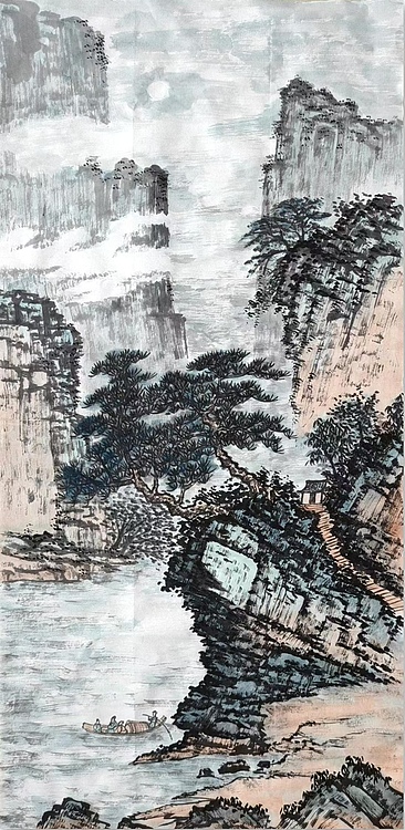 云海松涛 袁松年山水画之四